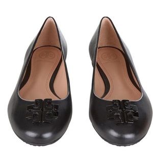 Tory Burch Black Leather Flats - size 6.5